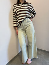 Denim strass con perle