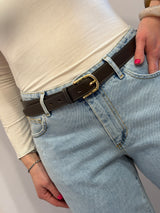 Cintura color moro in vera pelle, Susy Mix