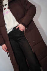 Piumino lungo cioccolato Susy Mix