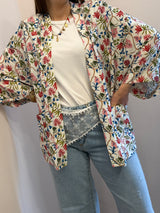 Kimono mezza manica- Fiori