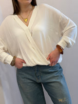 Blusa over Kontatto con incrocio davanti