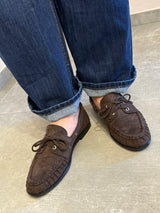 Mocassini in suede