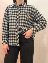 Camicia a quadretti nero/grigio
