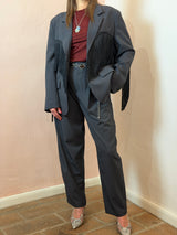 Giacca Blazer con Frange e Spalline Strutturate - Lumina