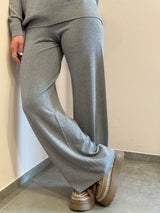 Pantalone palazzo grigi in viscosa Kontatto