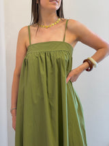 Abito Lungo "Easy-Chic" in Verde Oliva