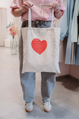 Borsa in tela con stampa love - ArtLove