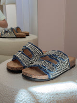 Ciabatta gioiello blu Denim