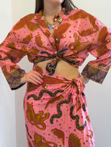 Camicia in misto seta - Tensione in