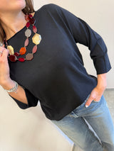 Collana doppia rubino Kontatto