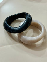 Bracciali rigidi effetto resina