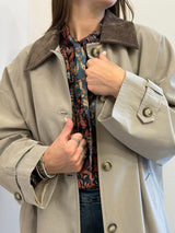 Trench Barbour color cachi grigio Susy Mix