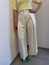 Blazer panna con fiocco Lumina