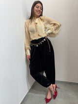 Pantalone ballon in velluto moro Susy Mix