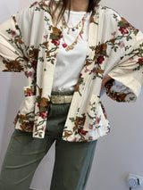 Kimono mezza manica - rose