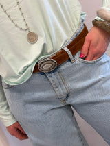 Cintura sottile cuoio Susy mix