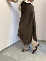 Gonna satin lunga-moro