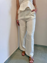 Pantalone Palmy bianco La Petite ètolie Paris