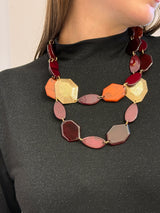 Collana doppia rubino Kontatto