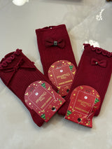 Calze fiocchetto rosso
