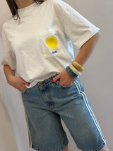 T-shirt bianca Sun - Tensione in