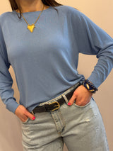 Cintura in vera pelle blu, Susy Mix