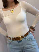 Maglia basica second skin Kontatto panna