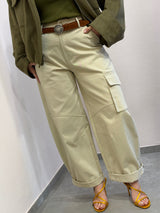 Pantalone beige balloon Tensione in