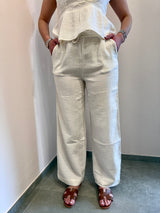 Pantalone Palmy bianco La Petite ètolie Paris