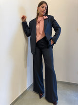 Pantalone gessato paillettes Kontatto