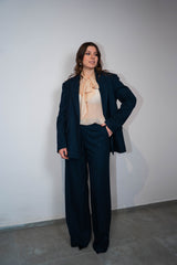 Pantalone gessato paillettes Kontatto