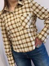 Camicia crop a quadri Susy Mix