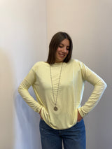 Maglia Over giallo burro Kontatto