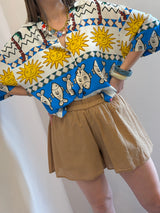 Shorts in mussola color desert - Tensione in