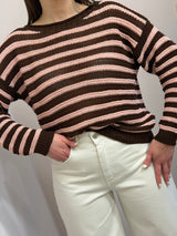 Maglia a girocollo rigata Tensione In