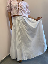 Gonna white lunga Glamorous