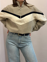 Maglia con zip, color deserto Tensione In