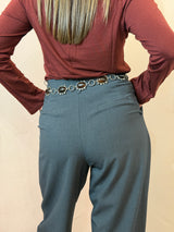Pantalone sartoriale a gamba ampia , Grigio Antracite - Lumina
