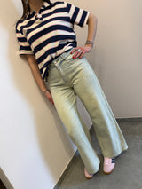 Denim strass con perle