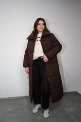 Piumino lungo cioccolato Susy Mix