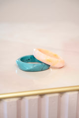 Bracciali in resina pastello