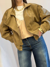 Bomber over in suede deserto -Tensione In