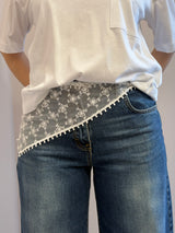 Bandana triangolo in pizzo