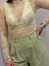 Maglia di pizzo Lime