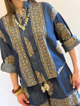 Camicia ricamata Denim - Tensione in
