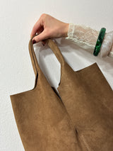 Borsa shopper in suede