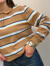 Polo a Righe in Stile Rugby