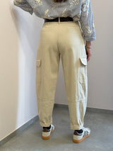 Pantalone cargo in tela di cotone Susy Mix