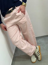 Pantalone Barrell rosa chiaro, in tela di cotone