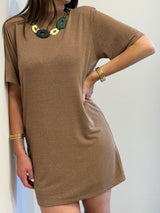 Abito in lurex Avana Kontatto